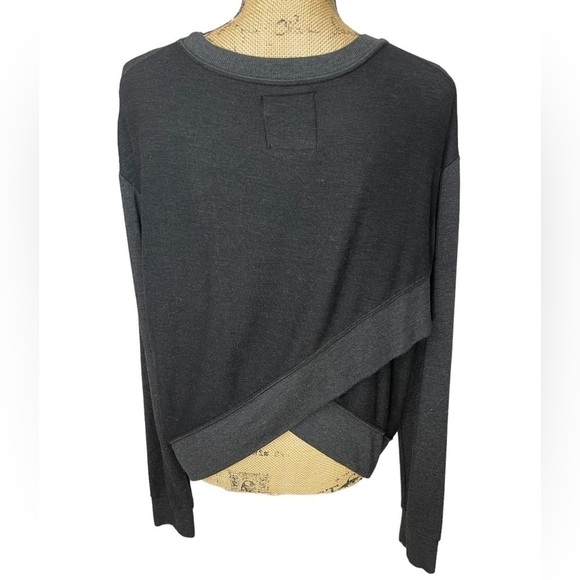 291 Venice Boutique Slit Back Pullover Contrast Hems Warm Size Large - Picture 3 of 11